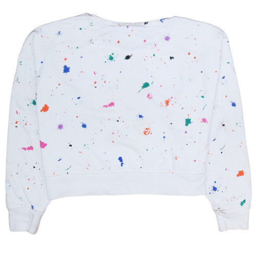 Womens UK Size S Champion White Pullover Sweatshirt
