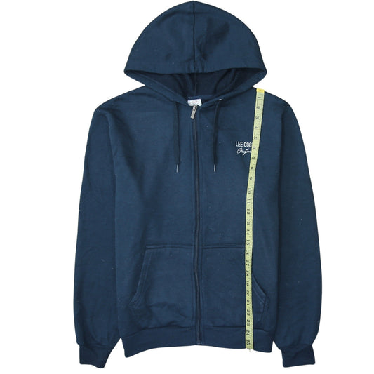 Mens UK Size L Lee Cooper Blue Full Zip Hoodie