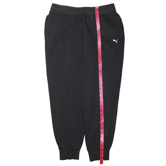 Mens UK Size M PUMA Regular Fit Jogger Black Trousers