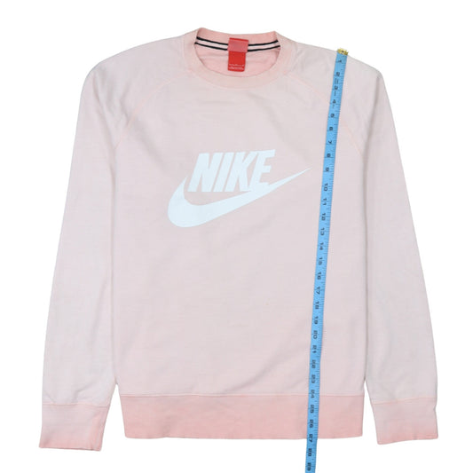 Womens UK Size L Nike Pink Pullover Sweatshirt