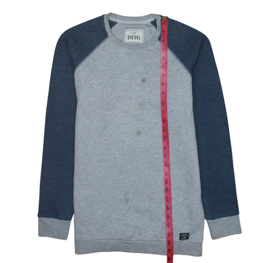 Mens UK Size L Diesel Grey Pullover Sweatshirt