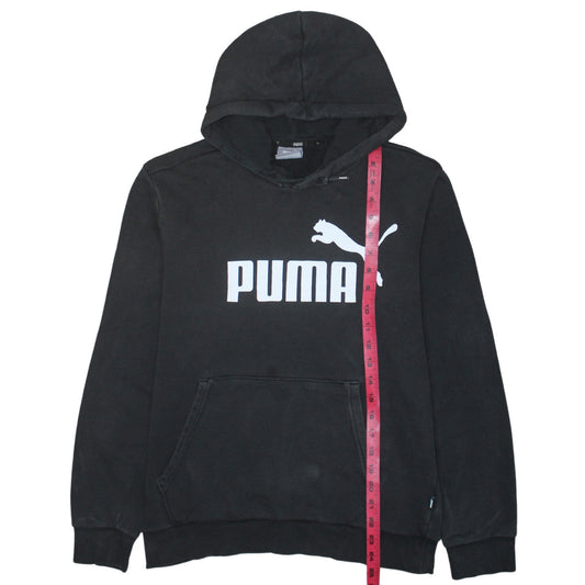 Mens UK Size S PUMA Black Pullover Hoodie
