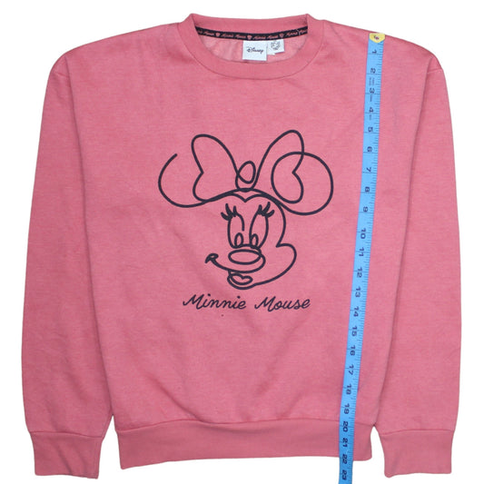 Womens UK Size XS Disney Pink Pullover Sweatshirt