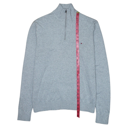 Mens UK Size XL Tommy Hilfiger Grey Full Zip Jumper
