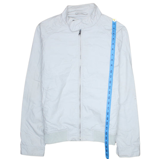 GAP Men's White Cotton Bomber Jacket Size S Full Zip Casual