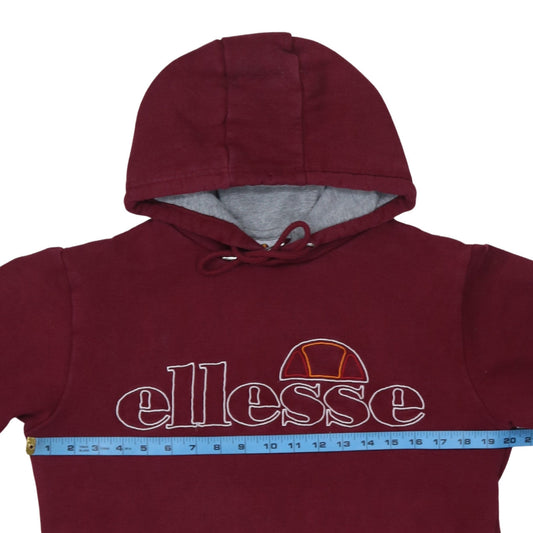 Mens UK Size S ellesse Red Pullover Hoodie