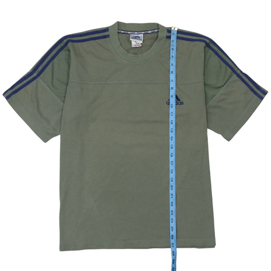Adidas Mens Khaki Crew Neck Short Sleeve Athletic T-Shirt L