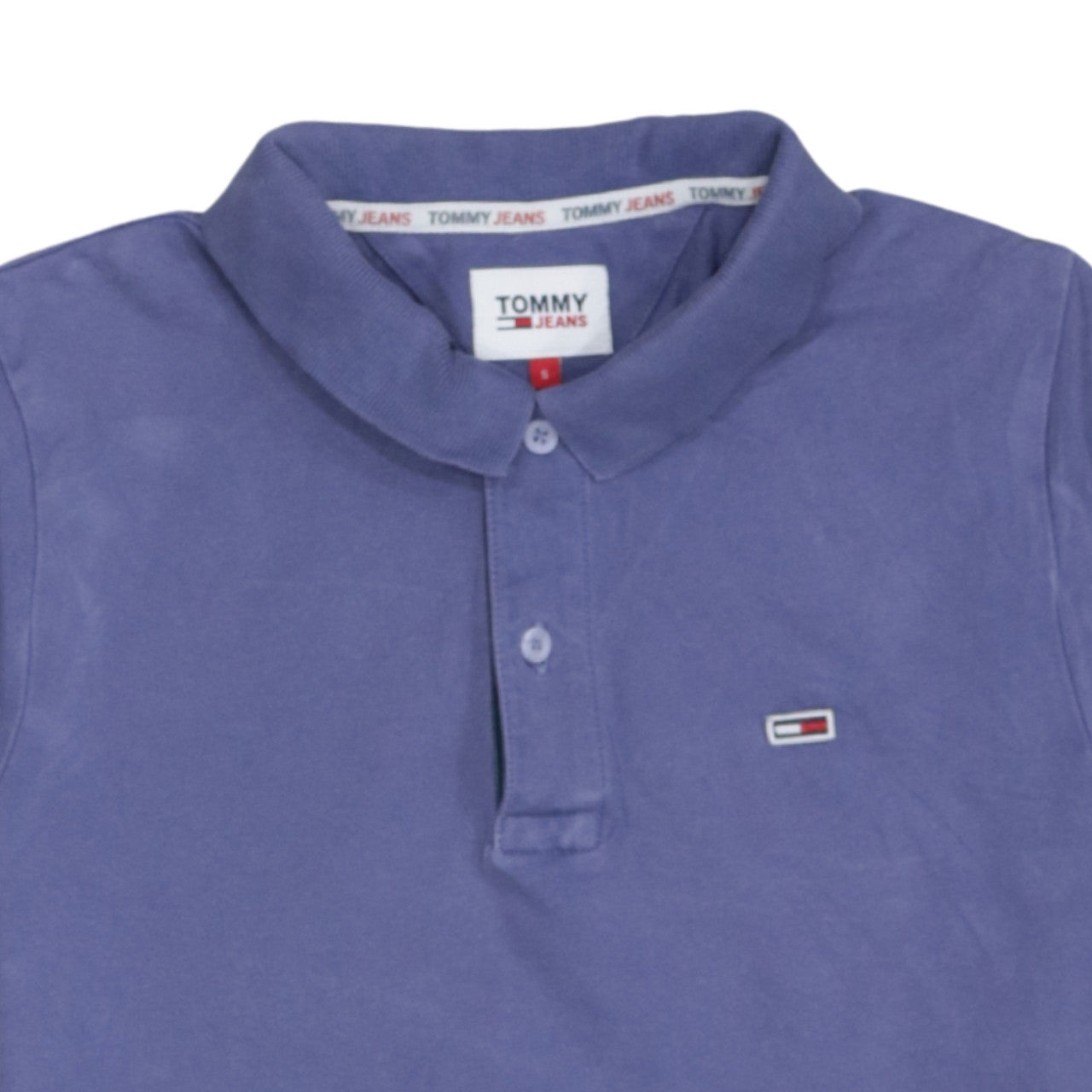 Mens UK Size S Tommy Jeans Cotton Blend Polo Shirt