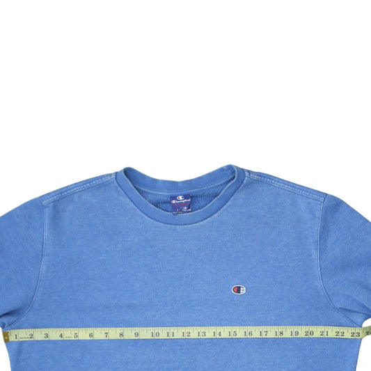 Mens UK Size L Champion Blue Pullover Sweatshirt