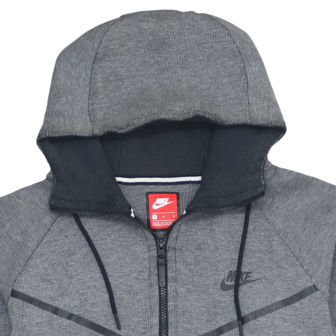 Mens UK Size L Nike Grey Full Zip Hoodie