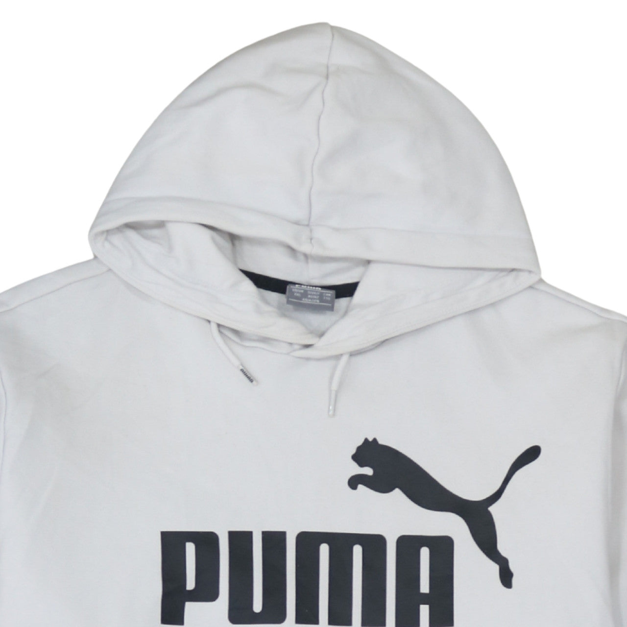 Mens UK Size 2XL PUMA White Pullover Hoodie