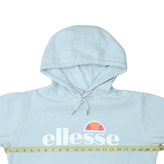 Womens UK Size 12 ellesse Blue Pullover Hoodie