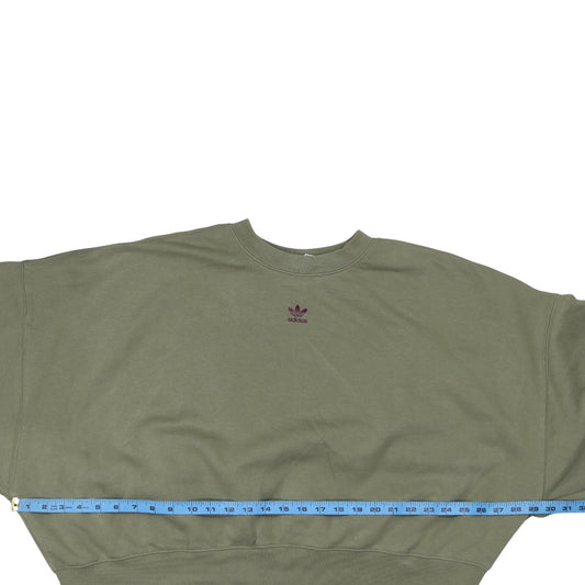 Womens UK Size 22 adidas Green Pullover Sweatshirt