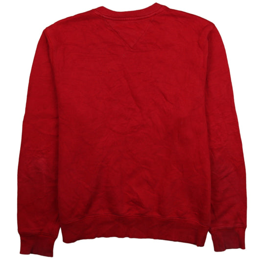 Mens UK Size XS Tommy Hilfiger Red Pullover Sweatshirt