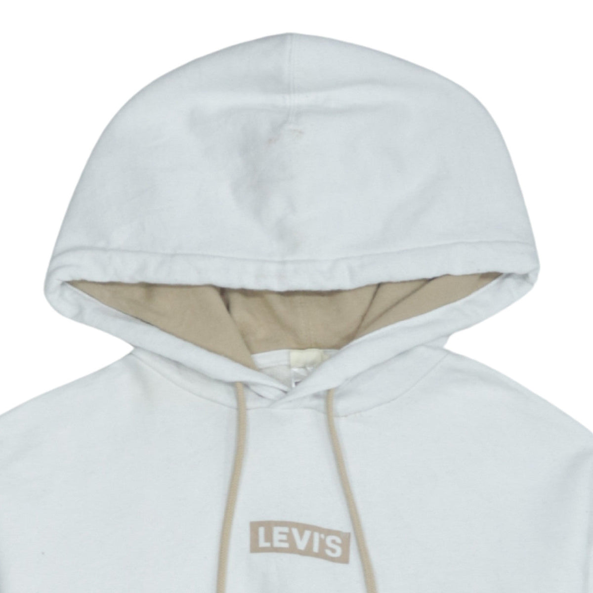 Womens UK Size XS Levi's White Pullover Hoodie