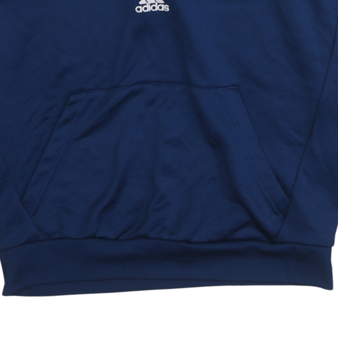 Mens UK Size M adidas Blue 1/2 Zip Hoodie