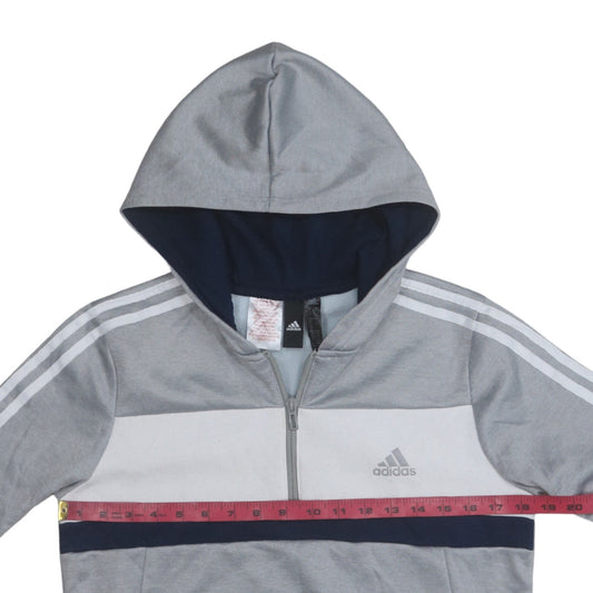 Boys UK Size 13-14 Years adidas Grey Pullover Hoodie