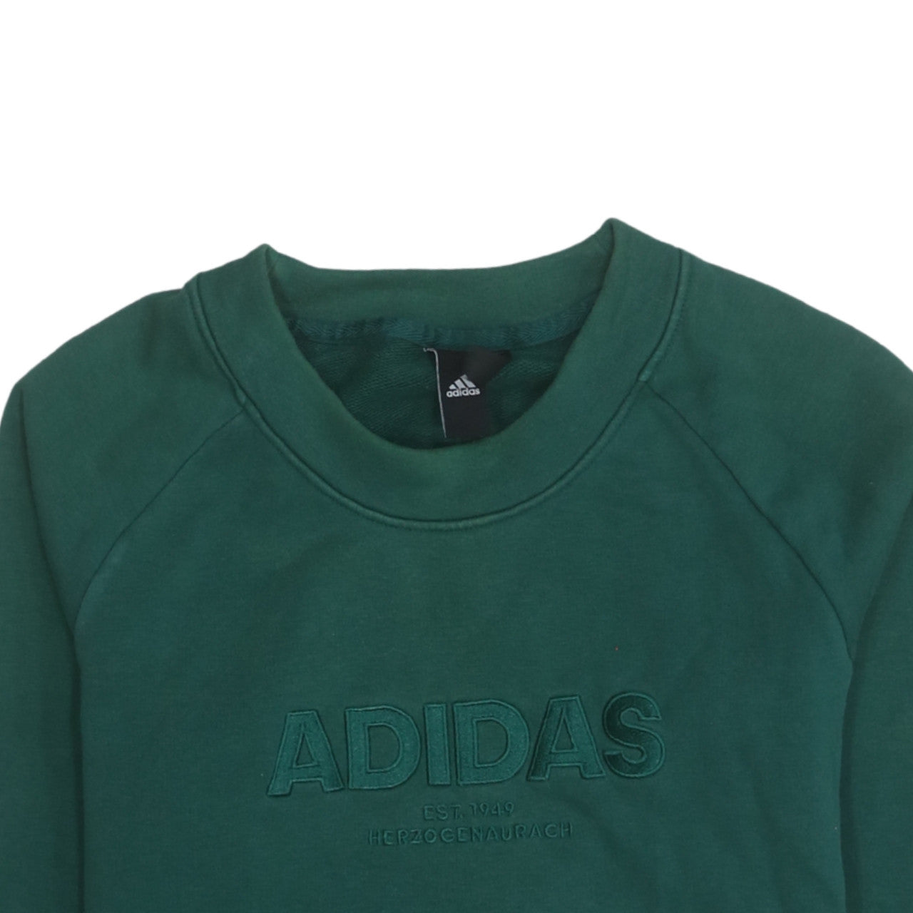 Womens UK Size S adidas Green Pullover Sweatshirt