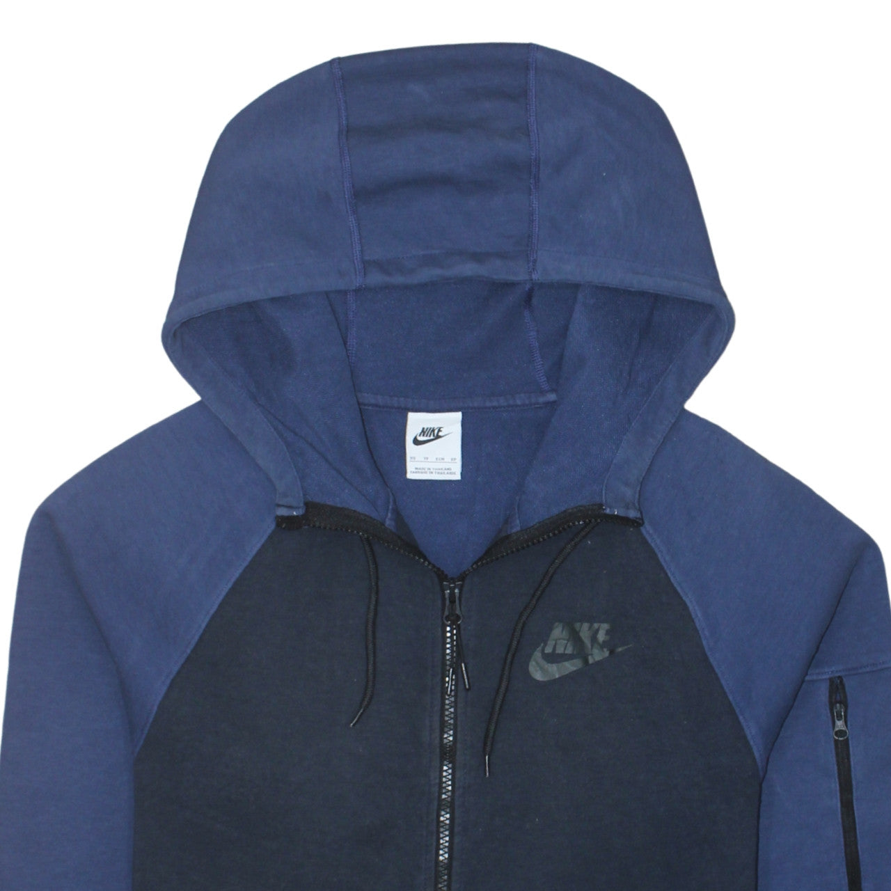Mens UK Size XS Nike Blue Full Zip Hoodie