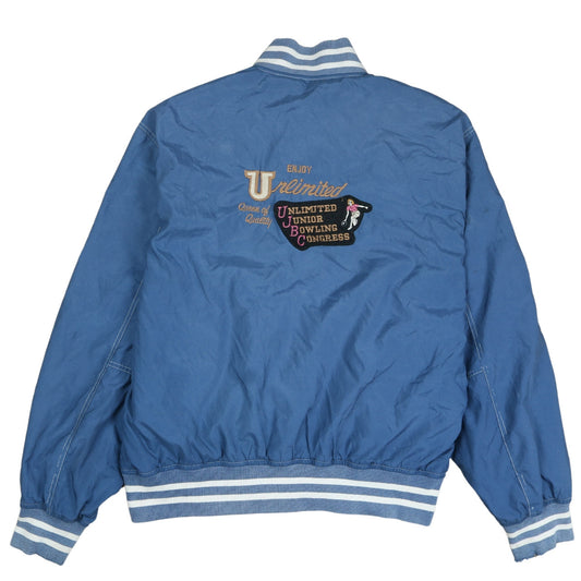 Womens UK Size 2XL Unlimited Blue Varsity Jacket