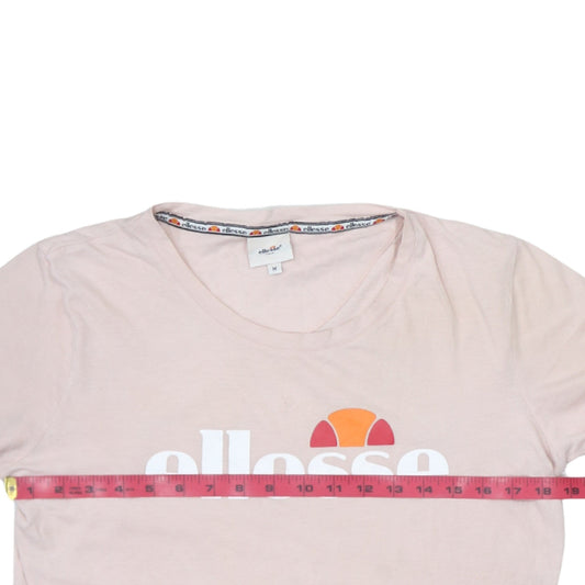 Womens UK Size M ellesse Pink Basic T-Shirt