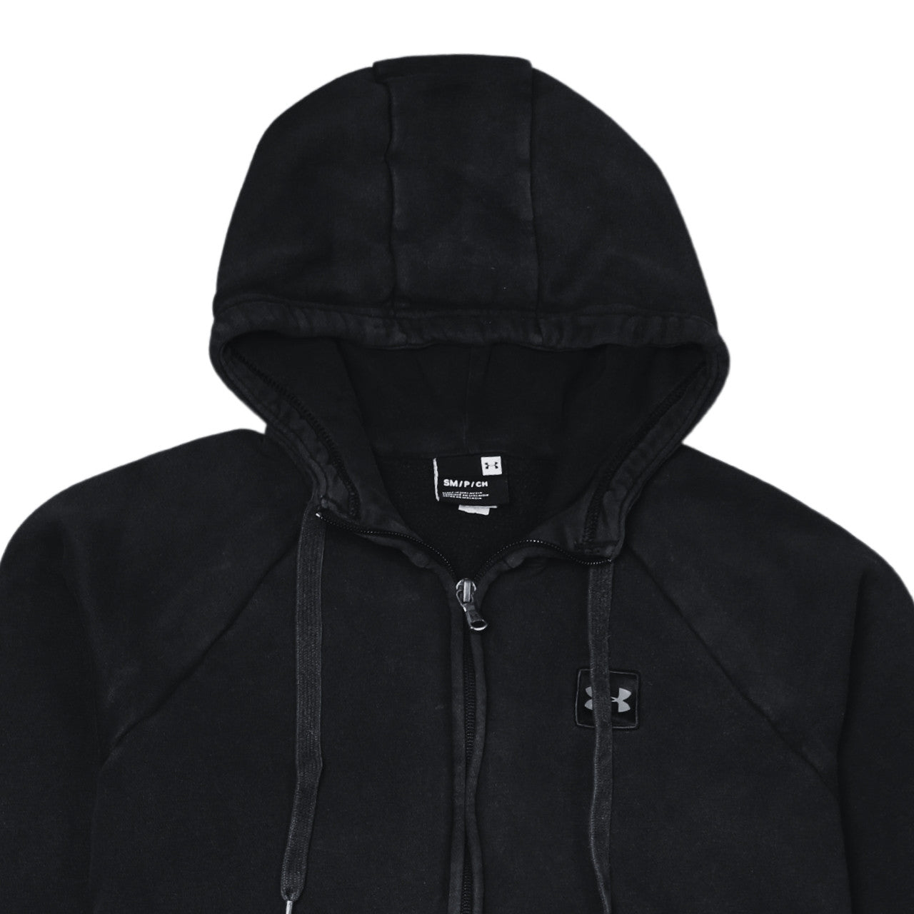 Womens UK Size S Under armour Black Full Zip Hoodie