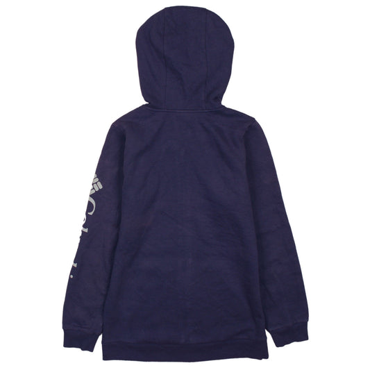 Womens UK Size S Columbia Blue Full Zip Hoodie