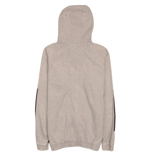 Womens UK Size L adidas Beige Full Zip Hoodie
