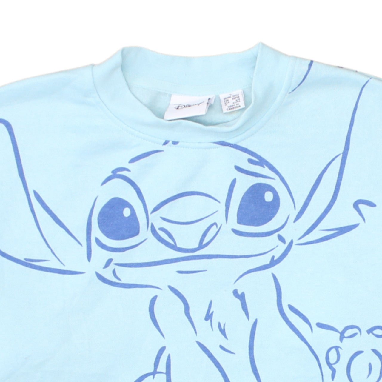 Womens UK Size S Disney Blue Pullover Sweatshirt