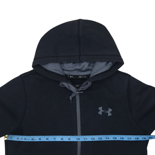 Mens UK Size S Under armour Black Full Zip Hoodie