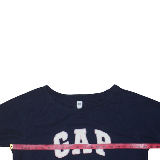 Womens UK Size M Gap Blue Pullover Sweatshirt