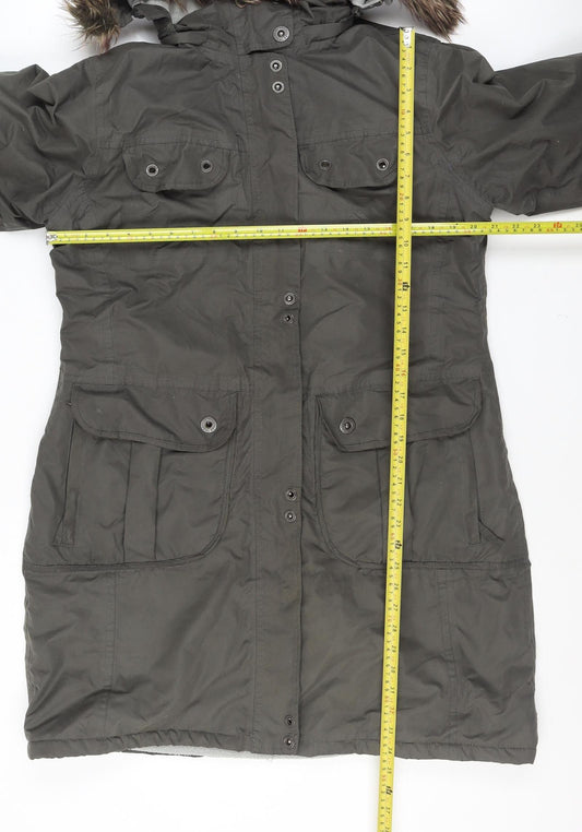 Womens UK Size XL Trespass Green Parka Coat