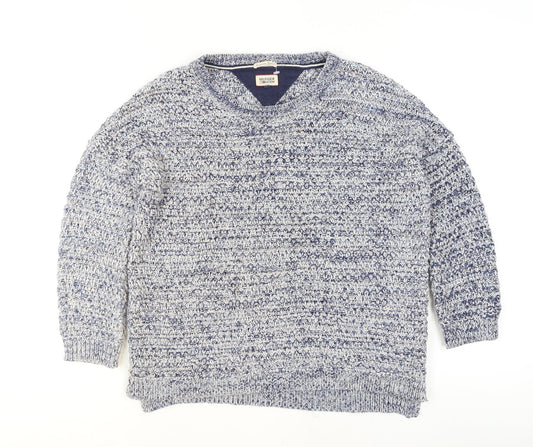 Tommy Hilfiger Women Blue Knit Pullover Jumper Size S