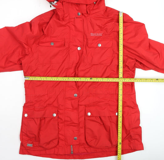 Womens UK Size 16 Regatta Red Parka Coat