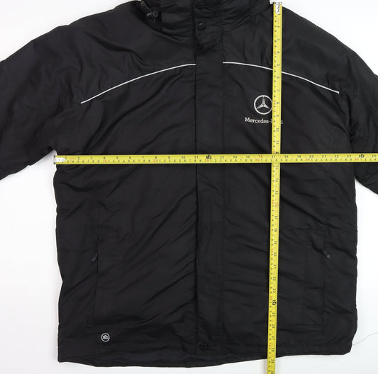 Stormtech Men's Black Waterproof Parka Jacket M Reflective Mercedes-Benz