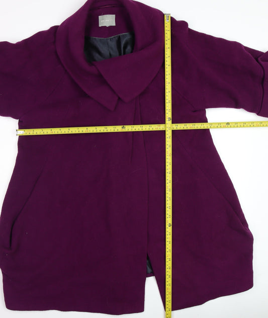 Womens UK Size 14 Marks and Spencer Purple Overcoat