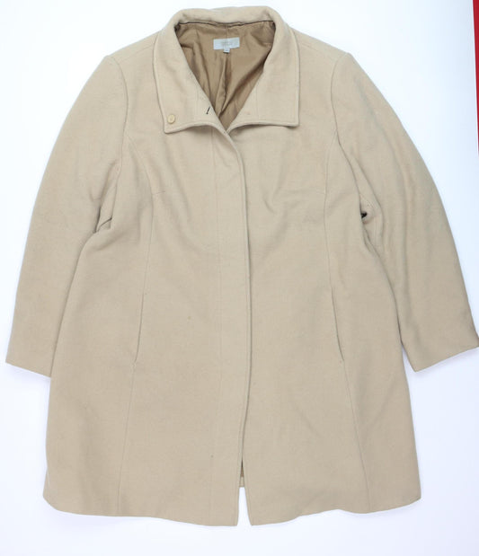 Womens UK Size 22 Marks and Spencer Beige Overcoat
