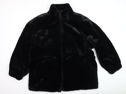 Womens UK Size L Zara Black Puffer Jacket