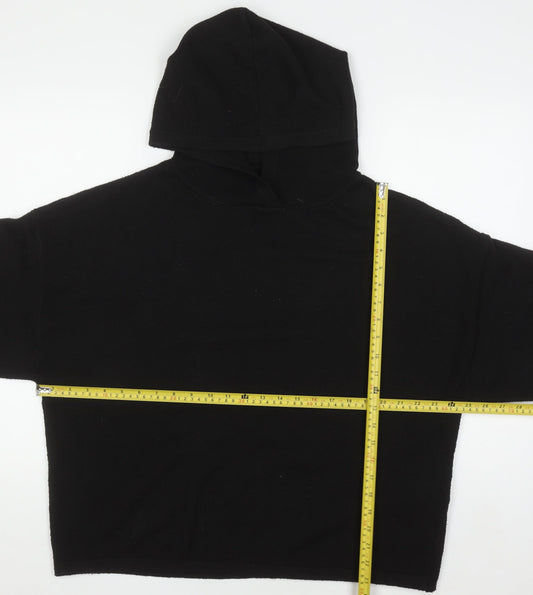Womens UK Size 12 Jack Wills Black Pullover Hoodie