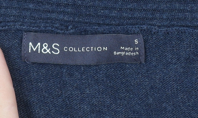 Womens UK Size S Marks and Spencer Blue Cardigan Jumper