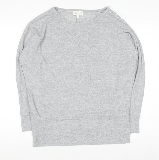 Womens UK Size M Apricot Grey Pullover Jumper