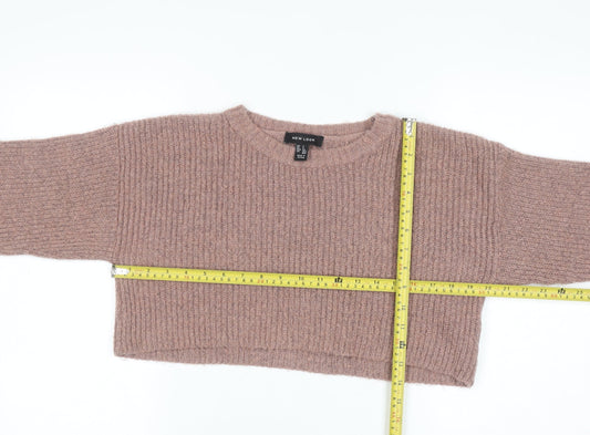 Womens UK Size S New Look Brown Pullover Jumper