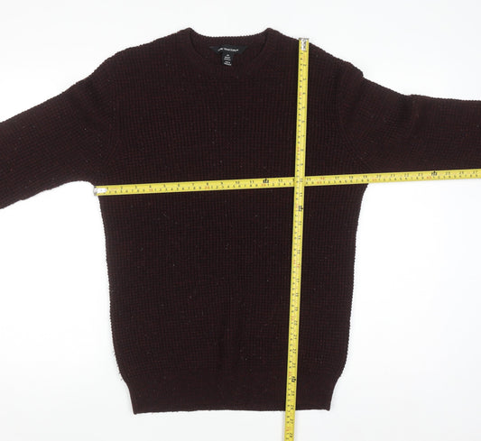 Mens UK Size XS Cedar Wood State Brown Pullover Jumper