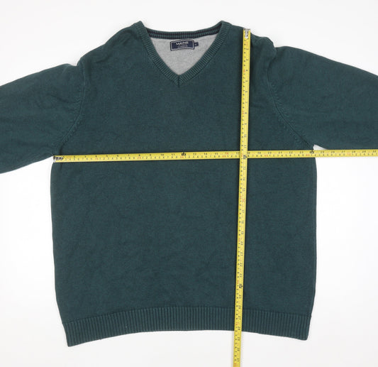 Mens UK Size XL Maine New England Green Pullover Jumper