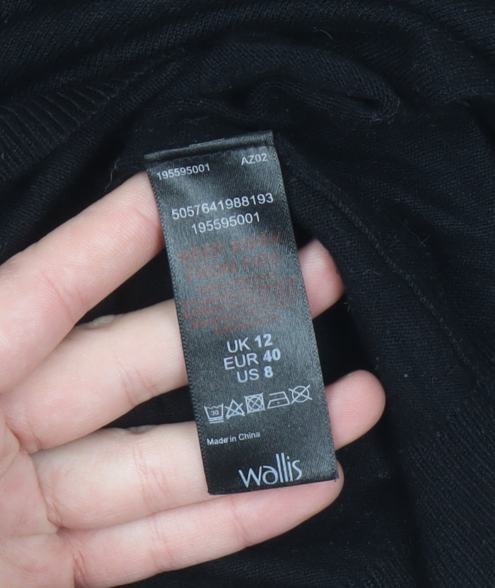 Womens UK Size 12 Wallis Black Pullover Jumper