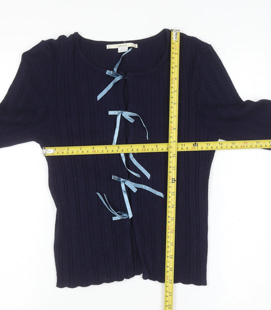 Womens UK Size XL Kimchi Blue Blue Cardigan Jumper