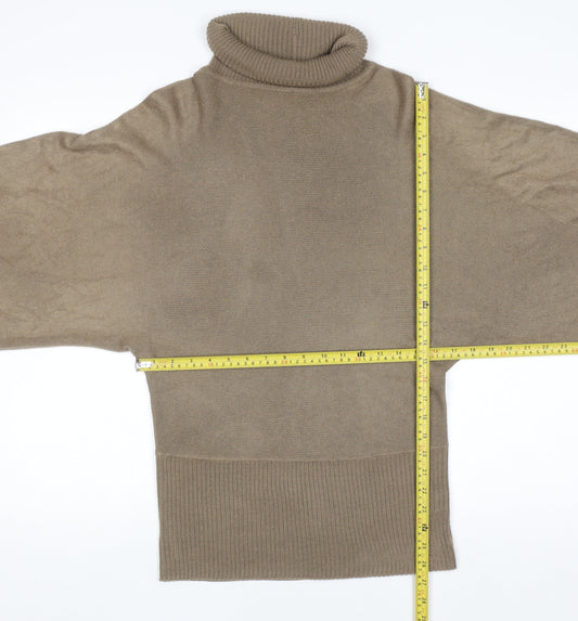 Womens UK Size S BCBGMAXAZRIA Beige Pullover Jumper