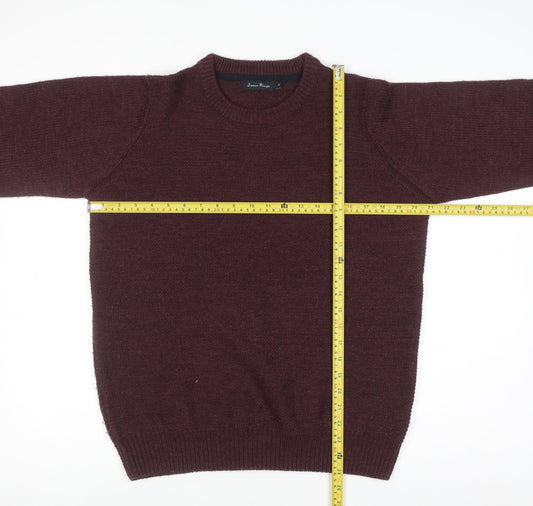 Mens UK Size S James Pringle Brown Pullover Jumper