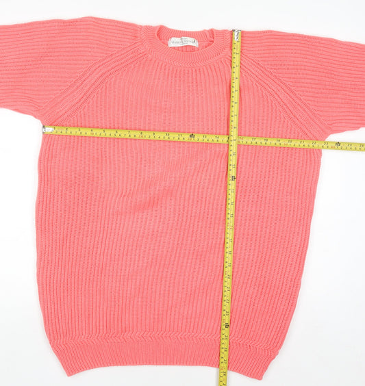 Womens UK Size 10 Marks and Spencer Pink Pullover Jumper