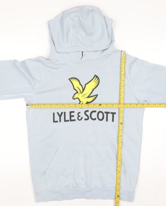 Boys UK Size 14-15 Years Lyle & Scott Blue Pullover Hoodie